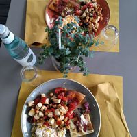 Buffet plate at Bio Essere in Arco