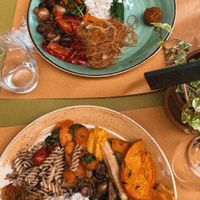 Two vegan plates  at Bio Essere in Arco