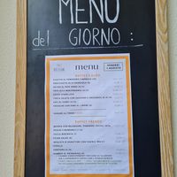Menu of the day, they change dishes daily at Bio Essere in Arco