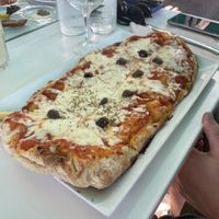 Pizza Margherita (not vegan)  at Stars n Bars in 