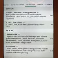 Vegan choices  at Stars n Bars in 