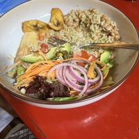 Vegan bowl  at Green Room Cafe in Jaco