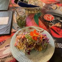 Vegan cauliflower tacos the best I ever had  at Green Room Cafe in Jaco