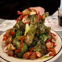 Burnt broccoli saladd  at Superiority Burger in New York City