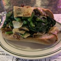 Yuba and broccoli rabe sandwich  at Superiority Burger in New York City
