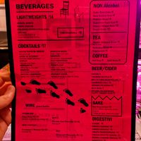 Menu page at Superiority Burger at Superiority Burger in New York City