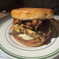 Breakfast sandwich with tofu scramble and crispy yuba (special)  at Superiority Burger in New York City
