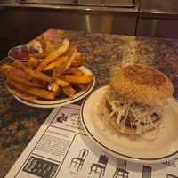 TFT and fries at Superiority Burger in New York City
