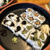 Shiitake roll, tofu roll & asparagus roll at Yosaku in Portland