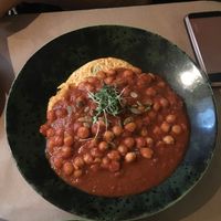 Chana masala pancake at 21 Oak in Manchester
