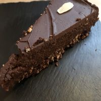 Raw choc cake at 21 Oak in Manchester