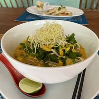 Vegan nom banh chok (you just have to try this...) at Haven in Siem Reap
