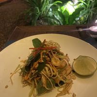Banana blossom salad  at Haven in Siem Reap