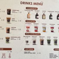 The separate drinks menu  at Haven in Siem Reap