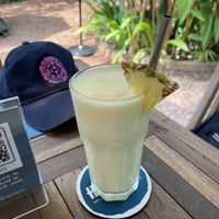 Pineapple-coconut shake, $2.75  at Haven in Siem Reap