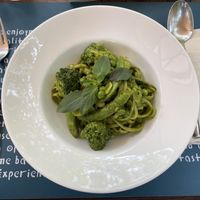 Pasta verde with Thai basil, $6  at Haven in Siem Reap