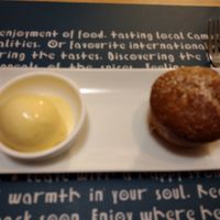 Vegan Carrot Cake and Passionfruit sorbet at Haven in Siem Reap