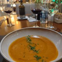 Creme de tomate assado com manjericão at Hotel Serra da Estrela - Restaurante Alquimia in Campos Do Jordao