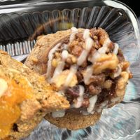 Cinnamon roll  at Blooming Lotus Gourmet Bakery in Milwaukee