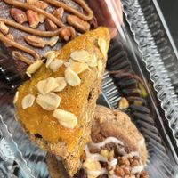 Apricot and fig scone and a turtle brownie  at Blooming Lotus Gourmet Bakery in Milwaukee