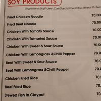 Vegan/Vegetarian options at Red Chilli in Hue
