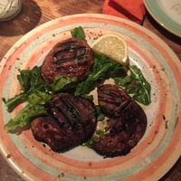 Portobello mushrooms - delicious! at Appaloosa in Mykonos