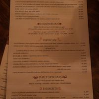 Menu 2/3 at Appaloosa in Mykonos