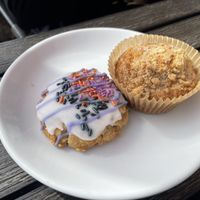 Sugar cookie and pumpkin muffin   at Jodi Bee Bakes in Salem