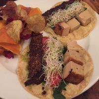 wrap in corn tortilla with added tempeh bacon at FOREVER in Mexico City