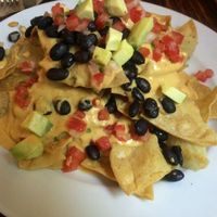 Vegan nachos at FOREVER in Mexico City