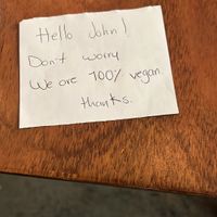 They didn’t say they were vegan on Uber Eats, so i wrote multiple requests to them to make sure they were vegan at FOREVER in Mexico City