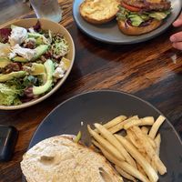 Forever salad, tuna sandwich, beyond burger    at FOREVER in Mexico City