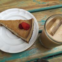 Cheesecake de Moras con Cold Brew at FOREVER in Mexico City