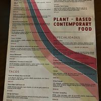 Menu  at FOREVER in Mexico City