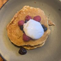 Pancakes de camote ⚡️ at FOREVER in Mexico City