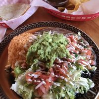 A vegan burrito without the flour shell for my gluten free self. Wow! at Mexican Kitchen in New Paltz