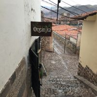 sign at Organika in Cusco