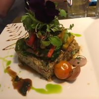 vegan dish  at Organika in Cusco