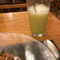 Cool juice with cucumber   at Organika in Cusco