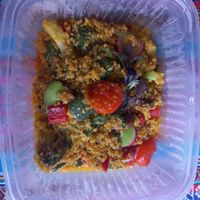 Quinotto vegan version (without parmesan) at Organika in Cusco