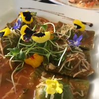 Homemade Pumpkin ravioli  at Organika in Cusco