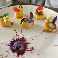 Passionfruit mousse  at Organika in Cusco
