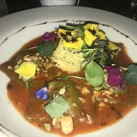 Sweet potato ravioli at Organika in Cusco