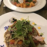 Quinoa and vegetables  at Organika in Cusco