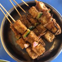 Tofu skewers  at Nasa in Ouagadougou