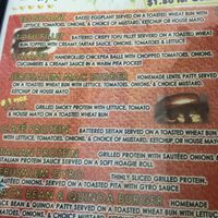 Menu at Daisy's Catering Cafe in South Holland