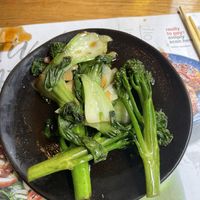 Stir fried greens   at Wagamama in Canterbury