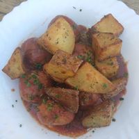 Albóndigas veganas at Recyclo Bike Cafe in Malaga