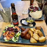 Vegan Chorizo + Falafel #Veganuary at Recyclo Bike Cafe in Malaga