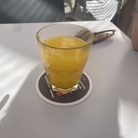 Orange juice  at Recyclo Bike Cafe in Malaga